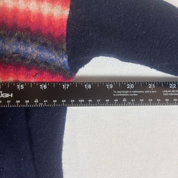 Gap Lambswool Cardigan Sweater Womens Small Long Sleeve Button Down Blue Aztec - Picture 6 of 9